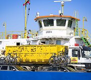 Pirmadienis prie perkėlos į Kur&scaron;ių neriją