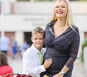 Jurgita Tvarijonaitė su sūnumi Tomu Juozapu  