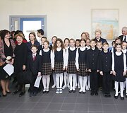 Prezidentė Dalia Grybauskaitė lankėsi Vilniaus &Scaron;olomo Aleichemo ORT gimnazijoje