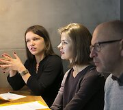 Vilniaus tarptautinio trumpųjų filmų festivalio spaudos konferencija.