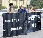 Prie Seimo vyko gatvės akcija &bdquo;Stabdykime smurtą prie&scaron; moteris&ldquo;