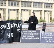 Prie Seimo vyko gatvės akcija &bdquo;Stabdykime smurtą prie&scaron; moteris&ldquo;