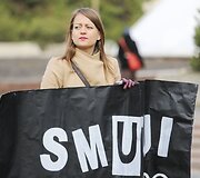 Prie Seimo vyko gatvės akcija &bdquo;Stabdykime smurtą prie&scaron; moteris&ldquo;