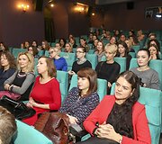 &bdquo;&Scaron;er&scaron;ėliafam&ldquo; konferencijos &bdquo;Ie&scaron;kokite moters. Įkvėpimai&ldquo; akimirka