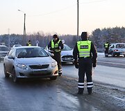 Sausio 2 d. rytinis reidas Vilniuje prie&scaron; neblaivius vairuotojus
