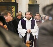Gintautui Vy&scaron;niauskui skirtų &Scaron;v. Mi&scaron;ių akimirka