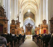 Gintautui Vy&scaron;niauskui skirtų &Scaron;v. Mi&scaron;ių akimirka