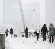Vilniuje sninga