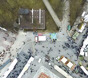 Kaziuko mugės &scaron;urmulys - i&scaron; pauk&scaron;čio skrydžio