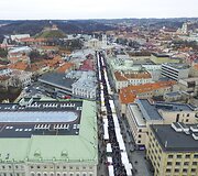 Kaziuko mugės &scaron;urmulys - i&scaron; pauk&scaron;čio skrydžio