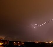 Grėsminga perkūnija truko ilgiau nei tris valandas.