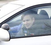 Ignas Gelžinis Vilniuje - prie vairavimo mokyklos &bdquo;Hyundai i30&ldquo; vairo