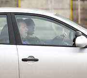 Ignas Gelžinis Vilniuje - prie vairavimo mokyklos &bdquo;Hyundai i30&ldquo; vairo