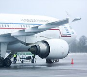 Vilniaus oro uoste nusileido Prancūzijos karinių oro pajėgų lėktuvas Airbus A310