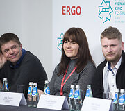 21-ojo &bdquo;Kino pavasario&ldquo; konkursinių programų filmų kūrėjų spaudos konferencija