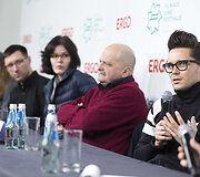 21-ojo &bdquo;Kino pavasario&ldquo; konkursinių programų filmų kūrėjų spaudos konferencija