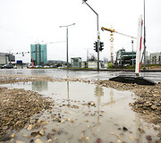 Duobė Saltoni&scaron;kių gatvėje