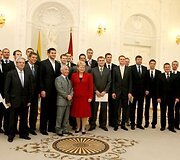 Krep&scaron;inio rinktinė sutikta Prezidentūroje, Vyriausybėje ir Seime