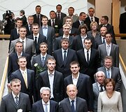 Krep&scaron;inio rinktinė sutikta Prezidentūroje, Vyriausybėje ir Seime