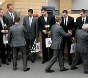 Krep&scaron;inio rinktinė sutikta Prezidentūroje, Vyriausybėje ir Seime