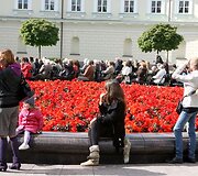 Koncertas vidiniame prezidentūros kiemelyje