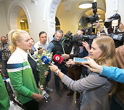 Rūta Meilutytė sugrįžo į Lietuvą