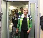 Rūta Meilutytė sugrįžo į Lietuvą