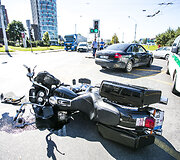 Vilniuje &ndash; motociklo ir &bdquo;Audi&ldquo; susidūrimas