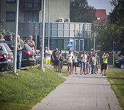 Vilniuje, Apkasų gatvėje, degė &scaron;iuk&scaron;lių konteineriai