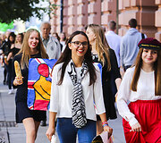Rugsėjo 1-ąją į sostinę suplūdo moksleiviai ir studentai