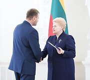 Mindaugas Bilius ir Dalia Grybauskaitė