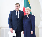 Mindaugas Bilius ir Dalia Grybauskaitė