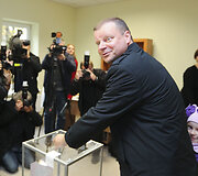 Saulius Skvernelis balsavo Seimo rinkimuose