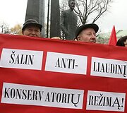 Protesto akcijos akimirka