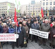 Protesto akcijos akimirka
