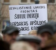 Protesto akcijos akimirka