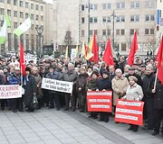 Protesto akcijos akimirka
