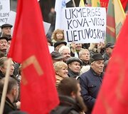 Protesto akcijos akimirka