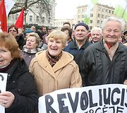 Protesto akcijos akimirka