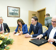 Povilas Urb&scaron;ys, Rima Ba&scaron;kienė, Tomas Tomilinas ir Stasys Jakeliūnas