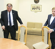 Saulius Skvernelis ir Ramūnas Karbauskis