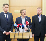 Algirdas Butkevičius, Ramūnas Karbauskis ir Saulius Skevernelis