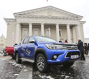 Pristatytas naujasis Benedikto Vanago automobilis, kuriuo jis lenktyniaus Dakaro ralyje
