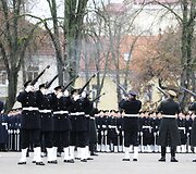  S.Daukanto aik&scaron;tėje &scaron;ventinė ceremonija, skirta Lietuvos kariuomenės Garbės sargybos kuopos įkūrimo 25-mečiui