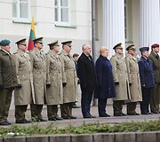  S.Daukanto aik&scaron;tėje &scaron;ventinė ceremonija, skirta Lietuvos kariuomenės Garbės sargybos kuopos įkūrimo 25-mečiui