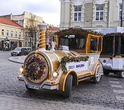 Kalėdinis traukinukas Vilniaus centre