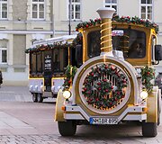 Kalėdinis traukinukas Vilniaus centre