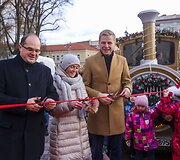 Kalėdinis traukinukas Vilniaus centre