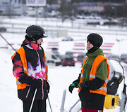 Pirmą žiemos dieną atsidarė Liepkalnio slidinėjimo trasa