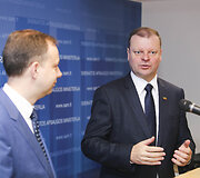 Aurelijus Veryga ir Saulius Skvernelis